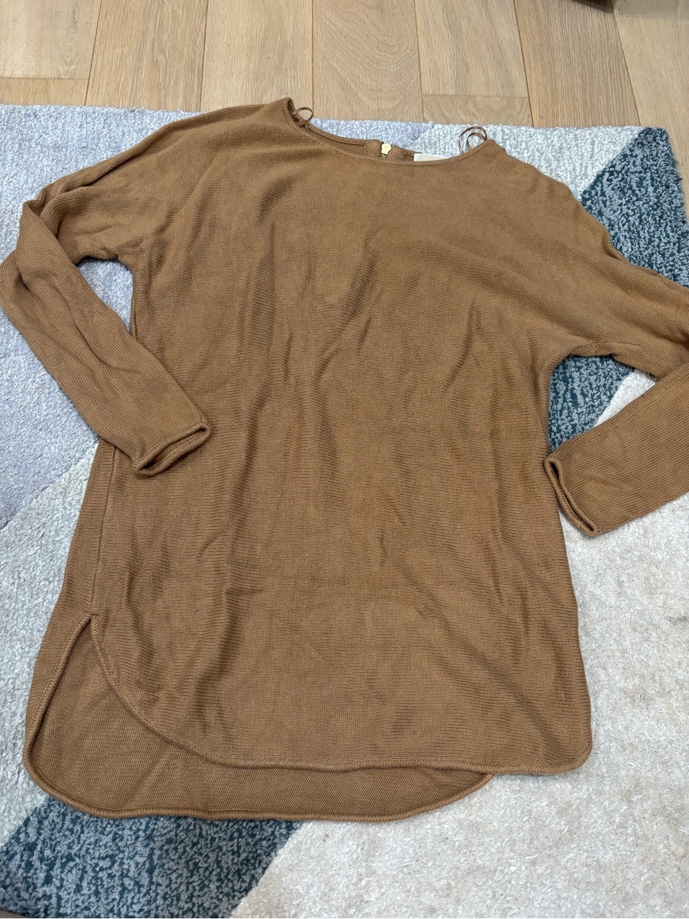 Michael by Michael Kors Pullover Knit Sweater Long Sleeve Brown Size M